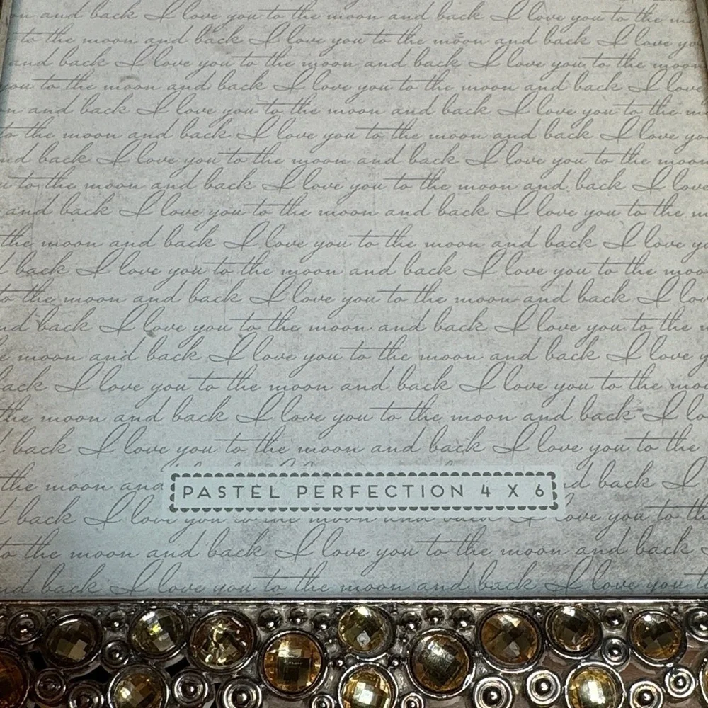 Pastel Perfection Rhinestone Accent 4 x 6 Photo Frame